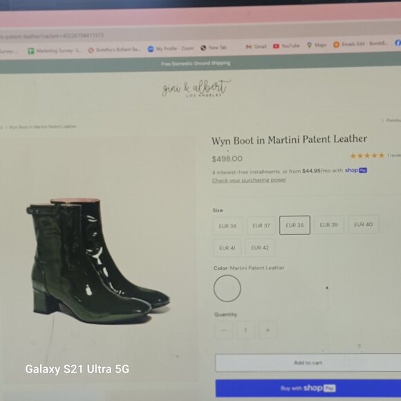 gini & albert   size 38   green. - Picture 3 of 4